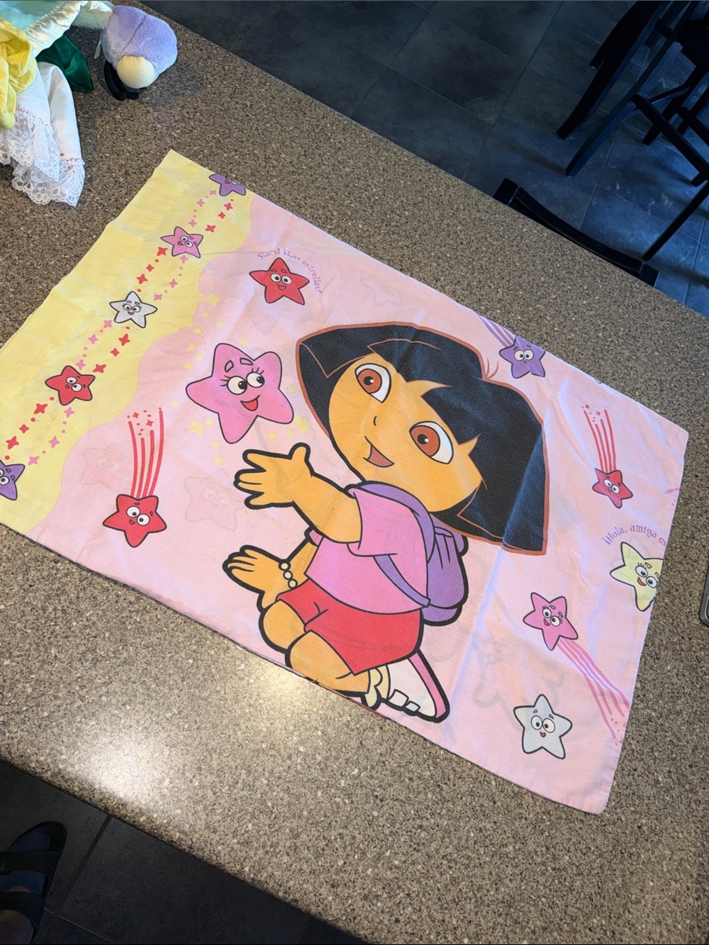 Dora the Explorer 2003 y2k Pink Kids Pillowcase